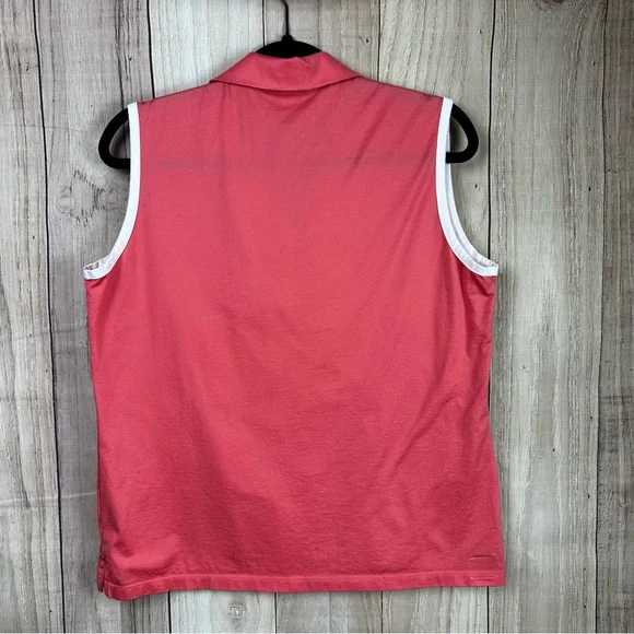 Peter Millar Vibrant Coral Sleeveless Top - Picture 6 of 7